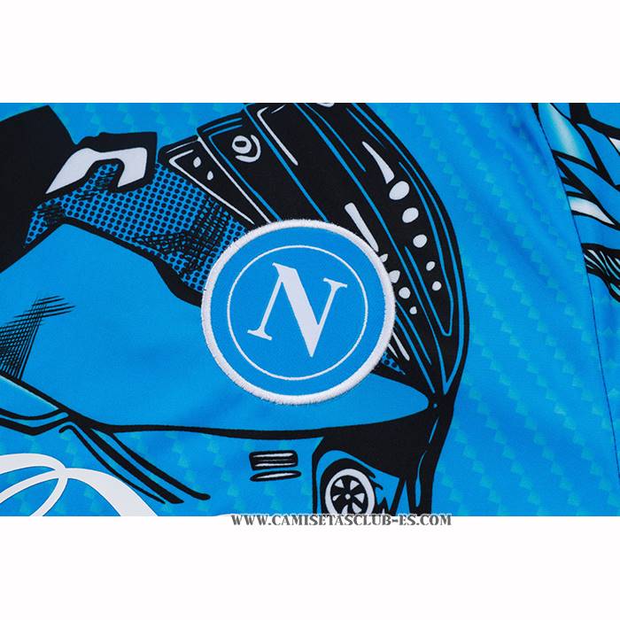 Chandal del Napoli 25-26 Manga Corta Azul - Pantalon Corto